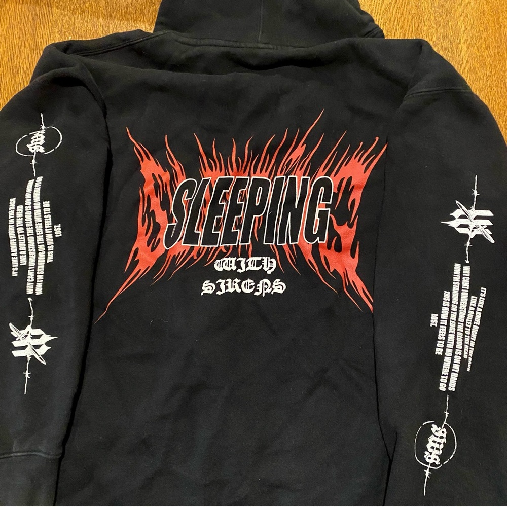 Sleeping With Sirens Metal Font Hoodie